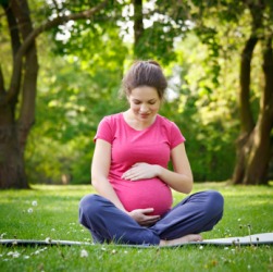 An expectant mother. An expectant mother.