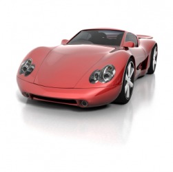 An expensive car. An expensive car.