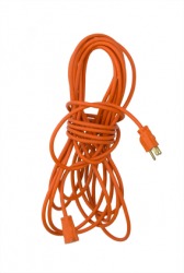 A curled up extension cord. A curled up extension cord.