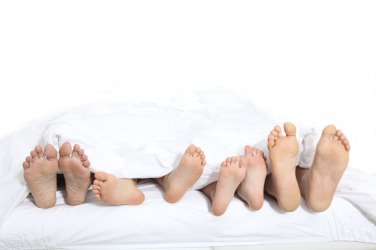 A family of feet. A family of feet.