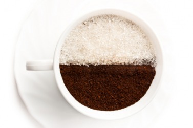Coffee and sugar, fifty-fifty. Coffee and sugar, fifty-fifty.