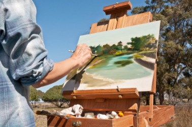 Painting is one example of fine art. Painting is one example of fine art.