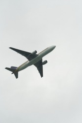 A fixed-wing aircraft. A fixed-wing aircraft.