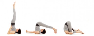 This woman is very flexible. This woman is very flexible.