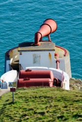 A foghorn overlooking the water. A foghorn overlooking the water.