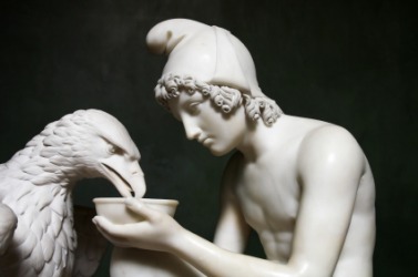 A statue of the youth Ganymede. A statue of the youth Ganymede.