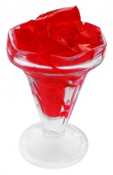 A gelatinous dessert. A gelatinous dessert.