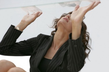 The glass ceiling. The glass ceiling.
