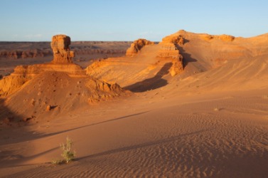 The Gobi desert. The Gobi desert.