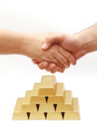 The golden handshake. The golden handshake.