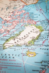 A map of Greenland. A map of Greenland.