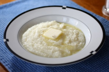 A bowl of grits. A bowl of grits.