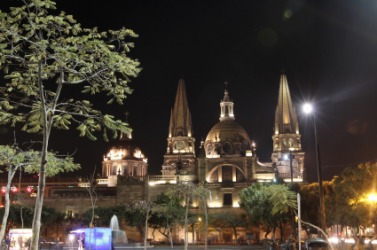 Guadalajara at night. Guadalajara at night.