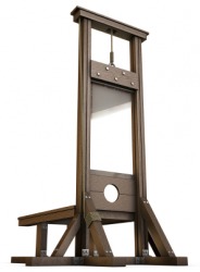 A guillotine. A guillotine.