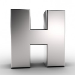 The letter H. The letter H.
