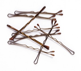 A pile of hairpins. A pile of hairpins.