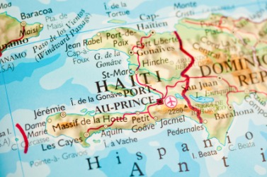 A map showing the country of Haiti. A map showing the country of Haiti.