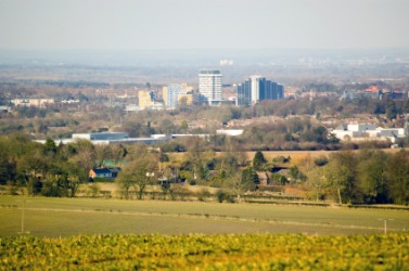 A view of Hampshire, England. A view of Hampshire, England.