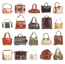 Different styles of handbags. Different styles of handbags.