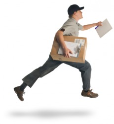 This package is being delivered with haste. This package is being delivered with haste.