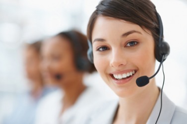A woman wearing a headset A woman wearing a headset