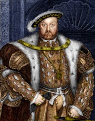 A portrait of Henry VIII. A portrait of Henry VIII.