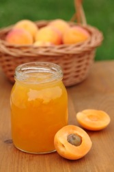 Homemade apricot jam. Homemade apricot jam.