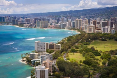Honolulu skyline. Honolulu skyline.