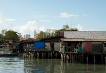 Hovels on the waterfront. Hovels on the waterfront.