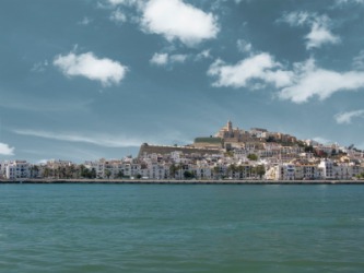 The island of Ibiza. The island of Ibiza.