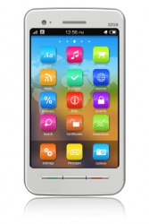 Icons on a smartphone. Icons on a smartphone.