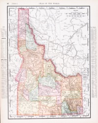 A vintage map of Idaho. A vintage map of Idaho.