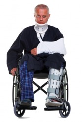 This man is incapable of walking. This man is incapable of walking.