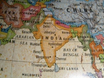 A map of India. A map of India.