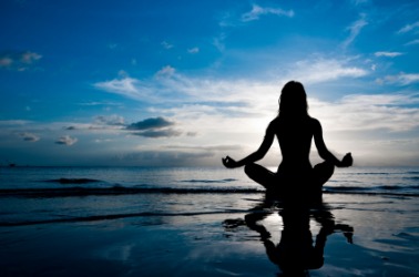 A woman searches for inner peace. A woman searches for inner peace.