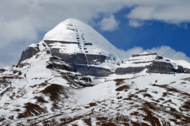 Snow covered Kailas. Snow covered Kailas.