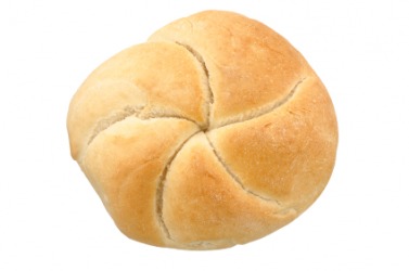 A single kaiser roll. A single kaiser roll.