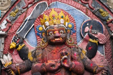 The goddess Kali. The goddess Kali.