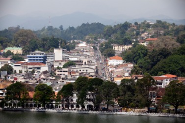 The city of Kandy. The city of Kandy.