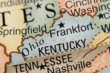 A map of the state of Kentucky. A map of the state of Kentucky.