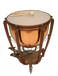 A kettledrum. A kettledrum.