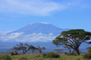 A view of Mount Kilimanjaro. A view of Mount Kilimanjaro.