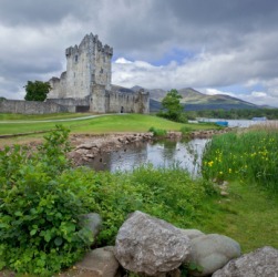 A medieval castle in County Killarney. A medieval castle in County Killarney.