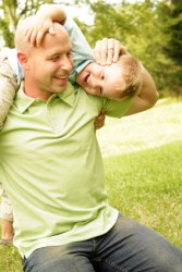 A young boy with his kinsman. A young boy with his kinsman.