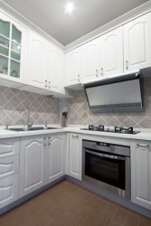 White kitchen cabinets. White kitchen cabinets.