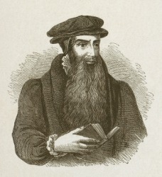 A portrait of John Knox. A portrait of John Knox.