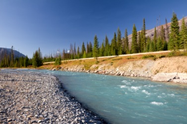 The Kootenay river. The Kootenay river.