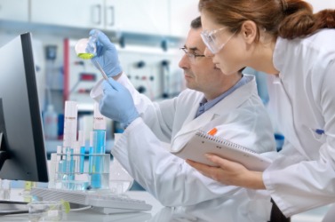 Scientist working in a lab. Scientist working in a lab.