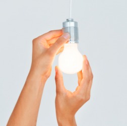 A light bulb is a lamp. A light bulb is a lamp.