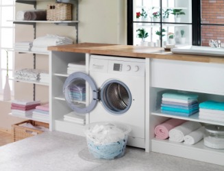 A modern laundry in a home. A modern laundry in a home.